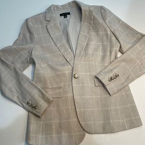 Ann Taylor linen blend blazer, size medium